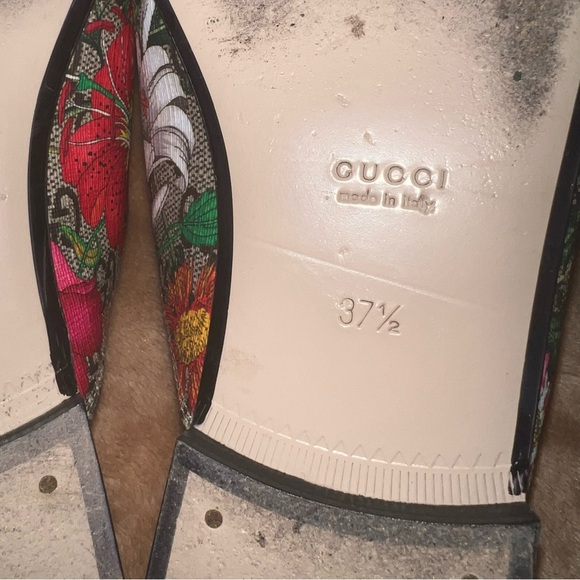 ♥️🩷♥️ Authentic- Gucci Horsebit mules size 37.5 - Picture 10 of 16
